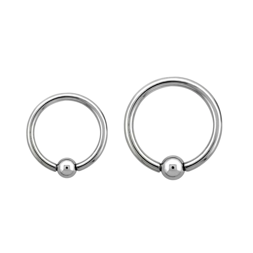 ❤ 1,6 mm Klemmkugel Ball Closure Ring BCR Piercing Ohr Chirurgenstahl Klemmring - Bild 1 von 1