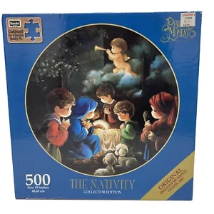 VTG NEW Precious Moments Puzzle 500 Pc. The Nativity By Rose Art  Factory Sealed - Picture 1 of 12