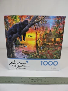 1000 Piece Sleepy Bear Puzzle by Abraham Hunter ( 27" x 20") - Picture 1 of 2