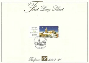 [FDS115] Belgium FDS 2003-21 Christmas First Day Sheet SUPERB - Picture 1 of 1
