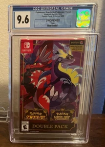 Pokémon- Escarlata y Violeta Nintendo Switch CGC Calificado 9.6 (Edición de 200 Pokébolas) - Imagen 1 de 2