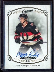 2015-16 Upper Deck Champ's Autographs #171 Matt Puempel D - Picture 1 of 1