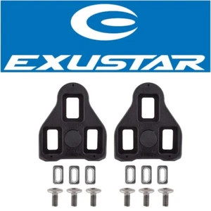 Exustar Look Delta Road Bike Cleats Black 0 degree float Hardware Included - Picture 1 of 2