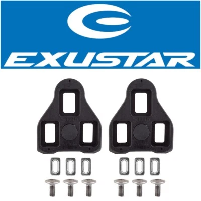 Exustar Look Delta 公路自行车夹板黑色 0 度浮动硬件包括 — 第 1/2 张图片