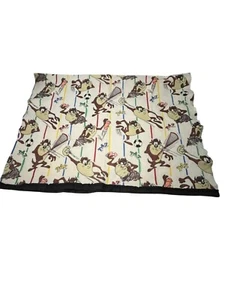 Tasmanian Devil Sport Theme Fleece Blanket 50% Acrylic 50% Polyester Made In USA - Picture 1 of 5