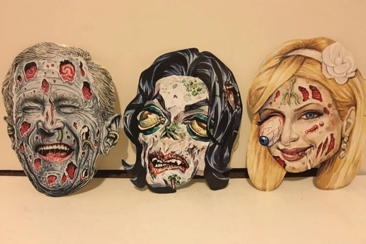 RARE: SDCC Topps 2007 Hollywood Zombies masks trading cards Garbage Pail Kids - Image 1 of 4