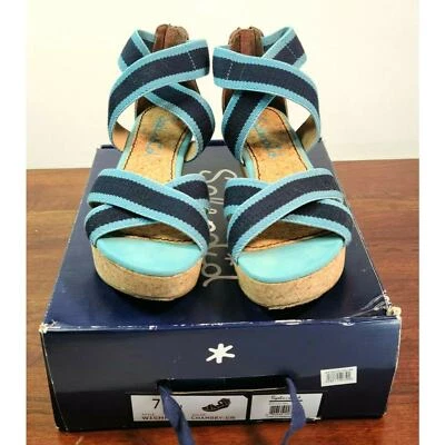 Splendid "Wishful" Cork Wedge Heel Sandals Shoes Women's Size 7 Chambry - Image 1 of 4