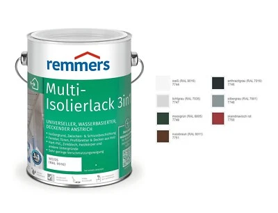 Remmers Multi Isolierlack 3in1 Lack 0,75L Universallack BEULE Farbwahl - Bild 1 von 4