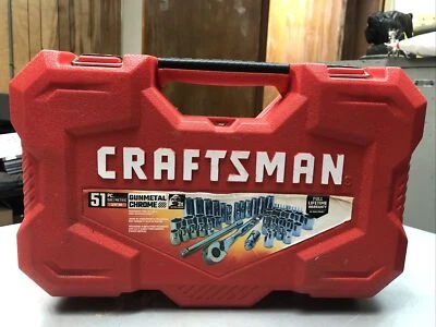 Craftsman Gunmetal Chrome Mechanics Tool Set - Pack of 51 (CMMT82334) b-4 - Image 1 of 4