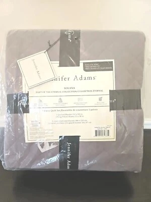 Juego de 3 fundas de edredón Cal King Jennifer Adams colección eterna en gris Foto 1 de 4