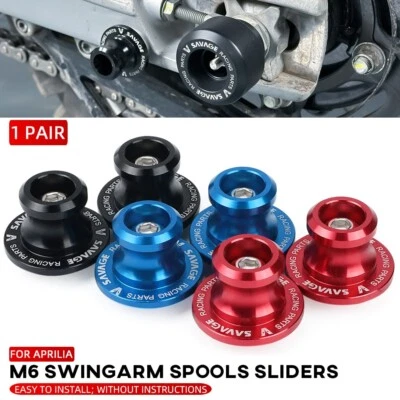 Swingarm Spools Sliders Swing Arm Stand Screws For Aprilia Tuono 660 RS250 RS660 - Image 1 of 4