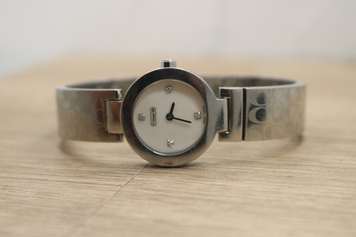 Orologio Coach DONNA Bracciale Swiss made 0185 MOP Quadrante Diamante Nuovo Batt