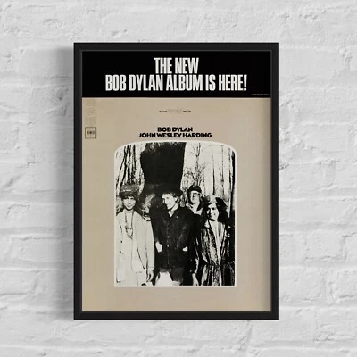 BOB DYLAN 'John Wesley Harding' 1968 Columbia Records Promo Poster, 12½"x17¼" - Image 1 of 4