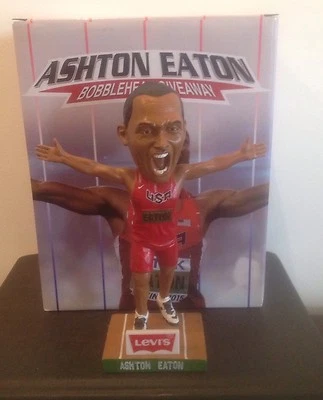 Ashton Eaton Campeón Mundial de los Juegos Olímpicos de Estados Unidos Decatlón Bobblehead Londres Oro Foto 1 de 4