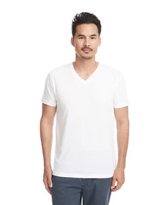 Next Level Apparel Men's Sueded V-Neck Stylish T Shirt Casual Plain T-Shirt 6440 - Picture 1 of 4