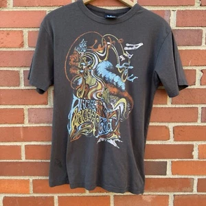 Junk Food Urban Outfitters Alice In Wonderland Who Are You Black Graphic Shirt M - Picture 1 of 3