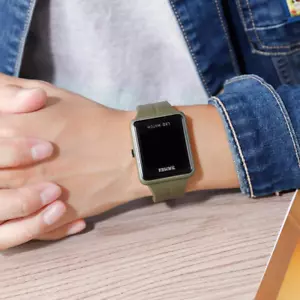 Large Face LED Digital Watch Date Time 3Bar Waterproof Wristwatch Men Women S... - Picture 1 of 9