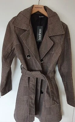 Boohoo Check Coat - Image 1 of 4