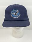 Vintage Soar With A Team Of Eagles Blue Cord Snapback Hat Cap