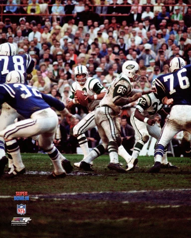 JOE NAMATH Super Bowl III (1969) New York Jets Colts Premium 20x24 POSTER Print Cover