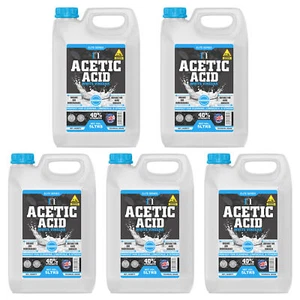 Very Strong White Vinegar (40%) Cleaning Limescale Stain Patio 5L X 5 =25 Litres - Picture 1 of 6