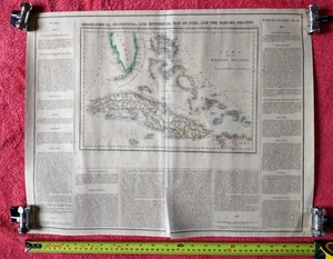1822 Benjamin Tanner engraving of Cuba and Florida - Picture 1 of 6