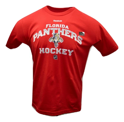 Florida Panthers Reebok Empty Net NHL Team Logo Hockey T-Shirt  M - XL Cover