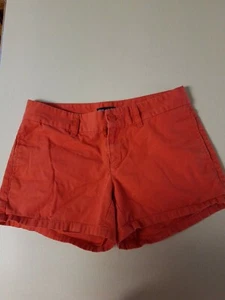 Gap Damengröße 2 Hadley Shorts orange Baumwolle Twill Chino 4" Schrittlänge Taschen - Bild 1 von 3