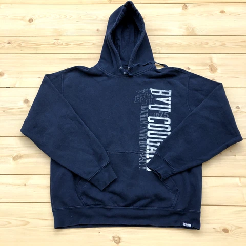 Gear For Sport Navy BYU Cougars Kangaroo Pocket Regular Fit Hoodie Adult Size L Cover