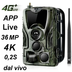 4G dal vivo APP FOTOTRAPPOLA HC-801PRO sorveglianza Caccia LTE SIM 36MP live - Bild 1 von 8