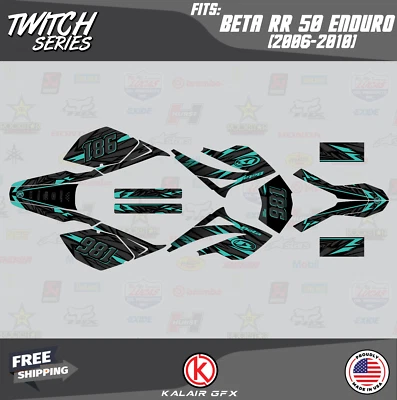 Kit de gráficos para Beta RR 50 (2006-2010) Twitch - TEAL Foto 1 de 4