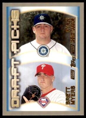 Tarjeta de béisbol 2000 Topps Ryan Christianson/Brett Myers novato #213 Foto 1 de 2