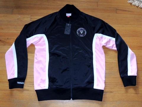 NWT MENS MLS MITCHELL & NESS TRACK INTER MIAMI MESSI JACKET BLACK PINK L $110.00 Cover