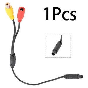 Auto Rückfahrkamera 4-Pin-Stecker Zu CVBS RCA-Buchse Stecker Kabelbaum Zubehör - Picture 1 of 12