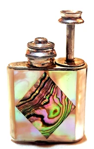 Art Deco Splendor Marca Depose MOP Abulón Encendedor Forma Perfume Atomizador O/Caja - Imagen 1 de 21