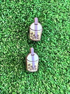 Boba Tea Cups—-shoe Charms Set of Two New - Picture 1 of 1