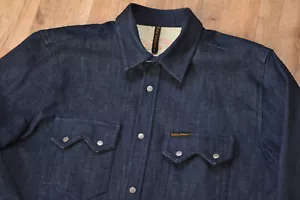 *NEW* GENUINE MEN'S NUDIE DENIM Casual SHIRT size L - Picture 1 of 7