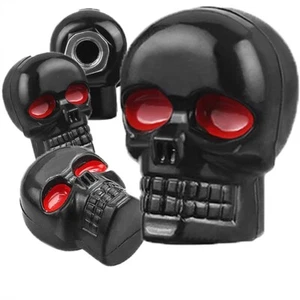 4pcs Motorcycle Skull License Plate Frame Bolts Screws Caps Kit Custom For Honda - Picture 1 of 6