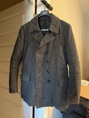 G-Star Men's Waxed Peacoat Jacket Slim XL (RARE) - Image 1 of 2
