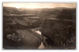 RPPC ~ Palouse Canyon Snake River ~ North Coast Railway Eisenbahn Route Washtucna - Bild 1 von 2