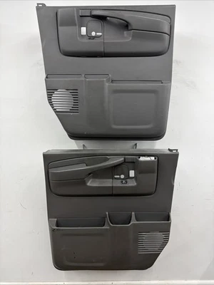 03-14 Chevy Express GMC Savana 2500 3500 Door Panel Set Gray OEM - Image 1 of 4