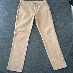 Pantalones Mugsy Hombres 36x32 Caqui Beige Belmones Elastizados Chino Informal Cómodo Taburete de Bar - Imagen 1 de 14