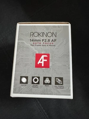 Lente de enfoque automático de fotograma completo gran angular ROKINON IO14AF-N 14 mm F2,8 AF para Nikon F Foto 1 de 3