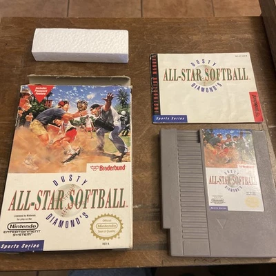 Dusty Diamond’s All-Star Softball Complete CIB  NES Nintendo - Image 1 of 4
