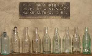 Antique Marshalltown Bottling Works Marshalltown Iowa Soda Bottle JD Vail Lot - Picture 1 of 20
