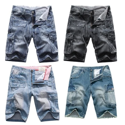 Pantalones Cortos de Carga FOX JEANS Nelson Denim para Hombre TALLA 32-44 Foto 1 de 4