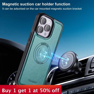 For iPhone 17 Air 16 14 Pro Max 15 14 13 12 11 XR 7 XS Phone Case wallet Leather - Image 1 of 4