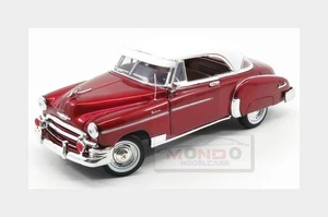 1:18 MOTORMAX Chevrolet Bel Air Hard-Top 1950 Red Met White MTM73111RM - Foto 1 di 2