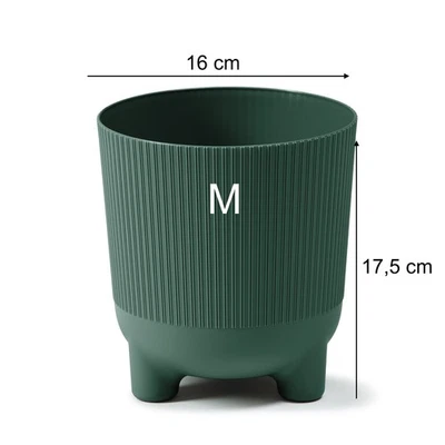 Blumentopf Übertopf Rund mit Füßen Neuheit sehr DEKORATIV 8 Farben 3 Größen SET - Bild 1 von 3