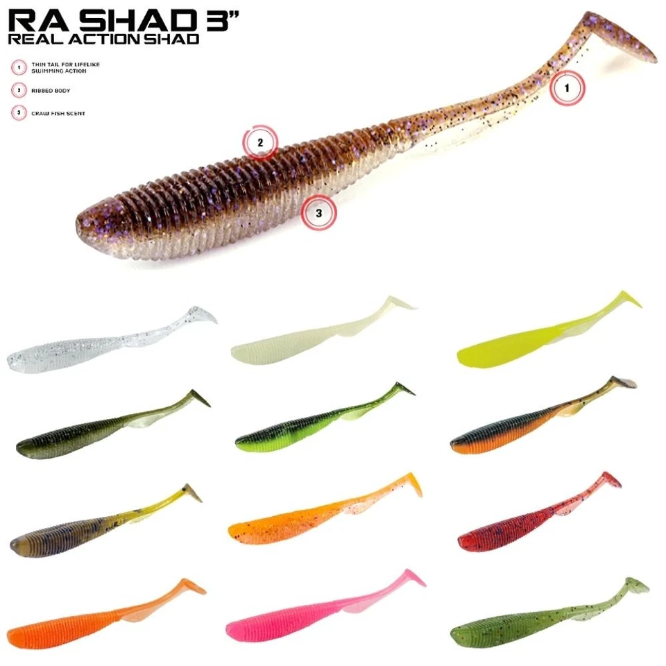 MOLIX Scented Soft Bait Lure RA SHAD 3” - Image 1 of 1